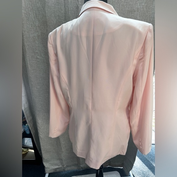 Vintage Newport News Easy Style Pink Blazer Size 14 - Picture 8 of 9
